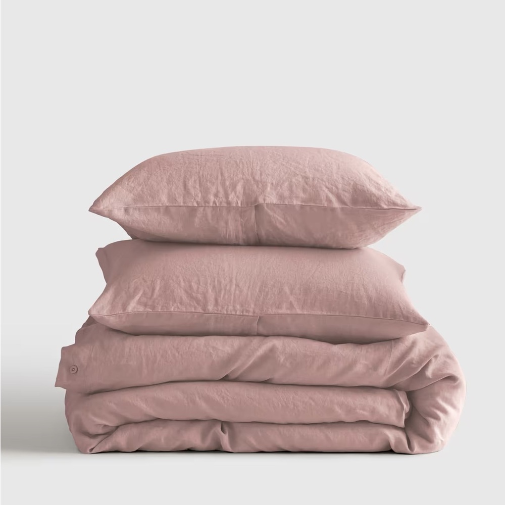 Quince Elegant Pink Duvet Cover Set
